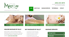 Desktop Screenshot of healingmassagebysally.com