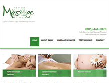 Tablet Screenshot of healingmassagebysally.com
